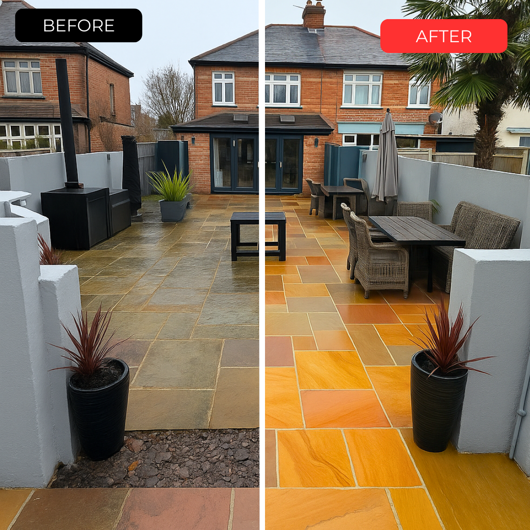 Before and after transformation by Paul's professional cleaning service