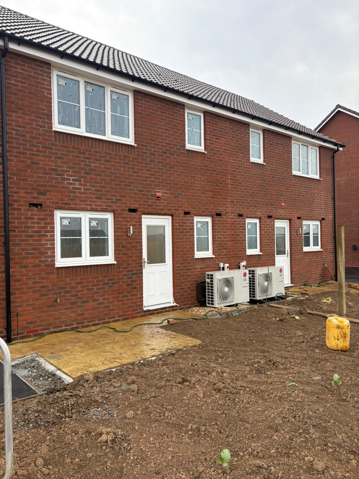 Mortar removal from new build bricks in Exeter