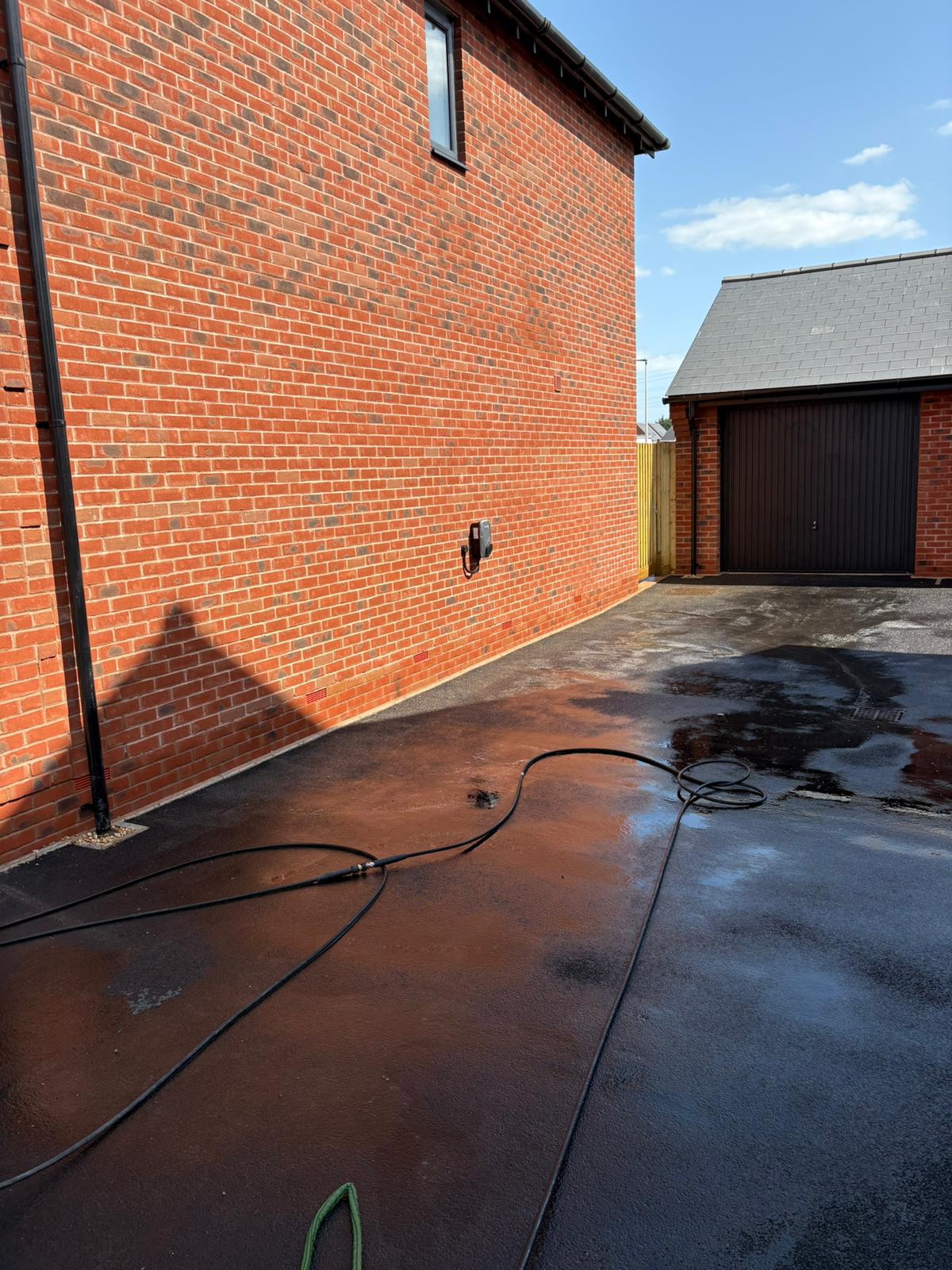 Cement stain cleaning process
