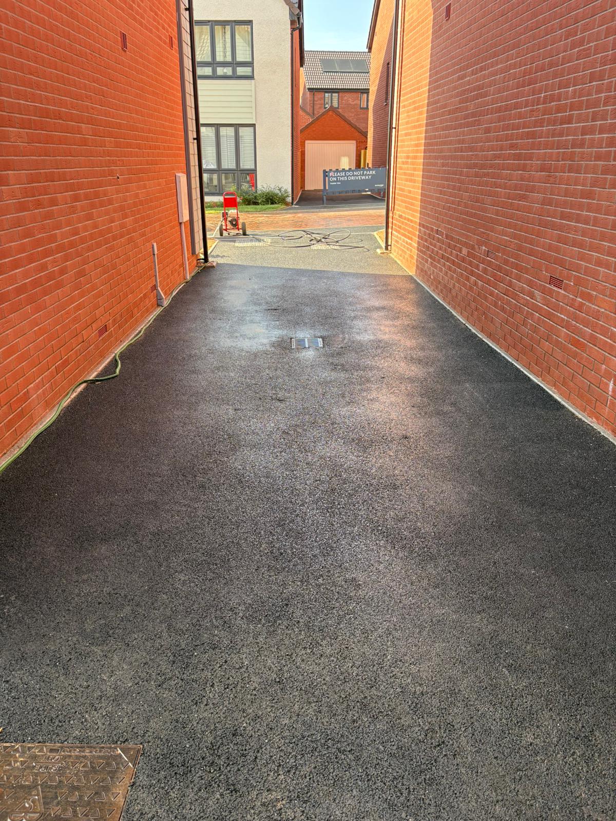 Professional brick cleaning finish