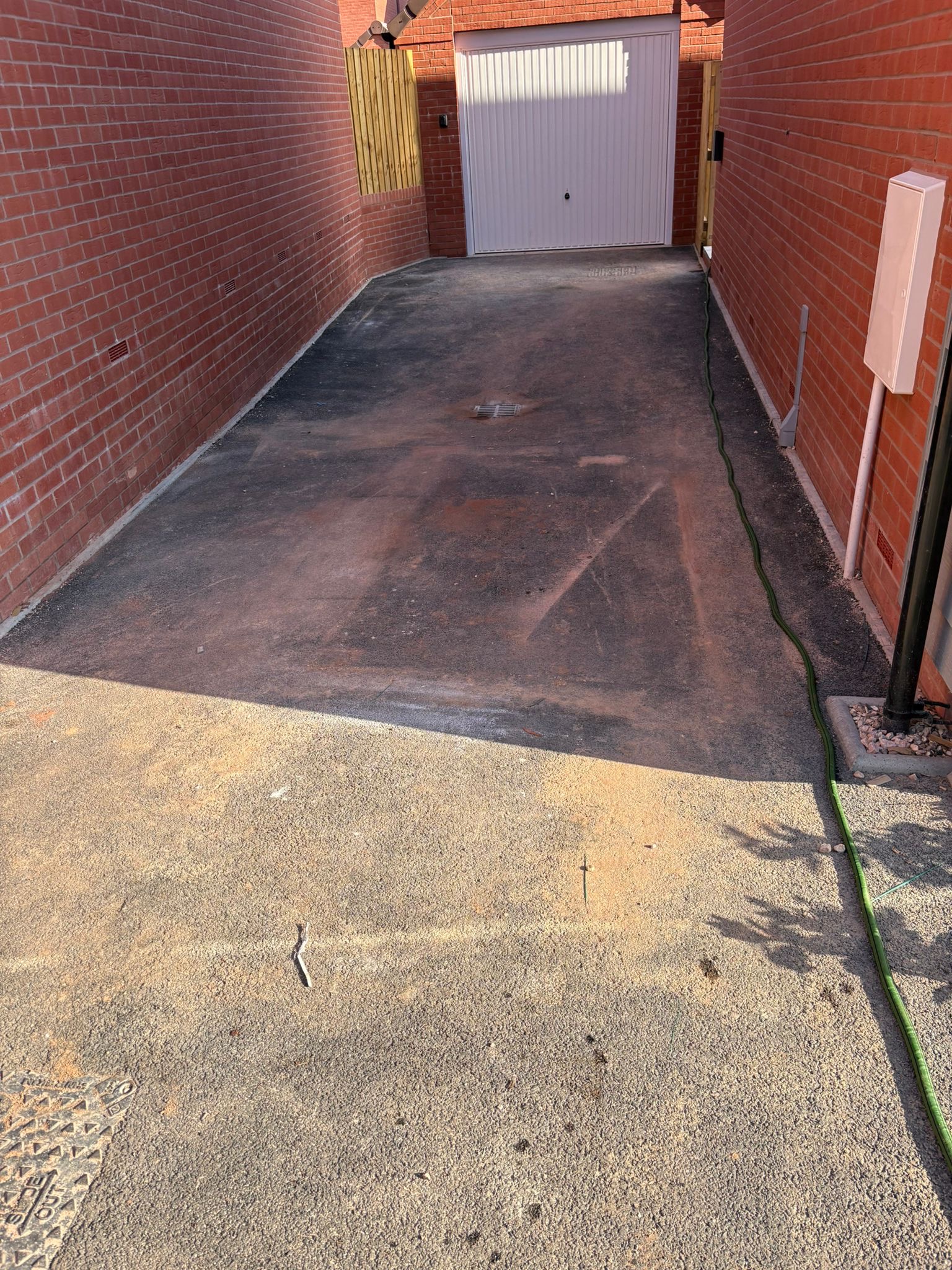 Brick work before cleaning