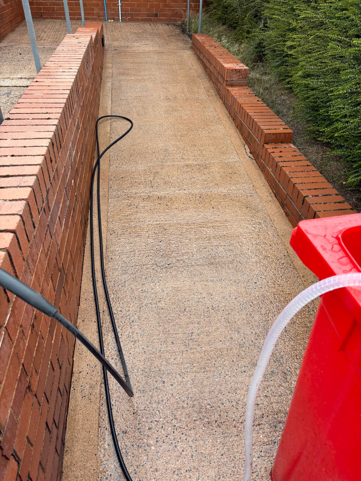 Patio after cleaning